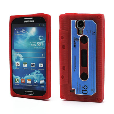 Силиконови гърбове Силиконови гърбове за Samsung Силиконов гръб ТПУ за Samsung Galaxy S4 I9500 / S4 I9505 / S4 Value Edition I9515 червена касета